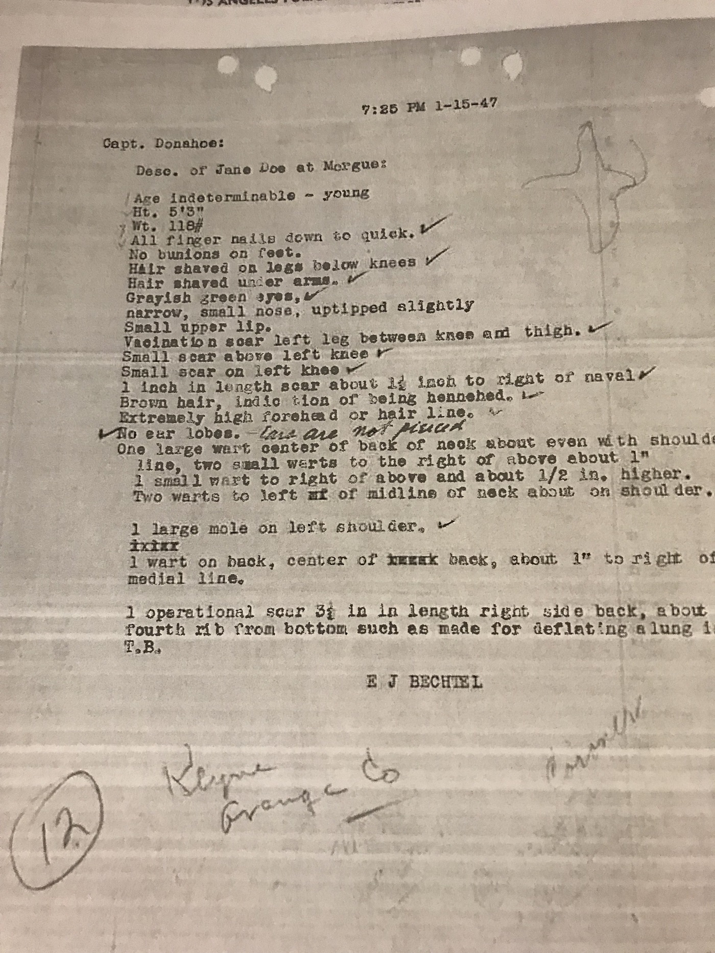 Newly Discovered Black Dahlia Morgue Photos